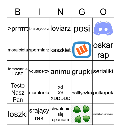 Bingo Raka Bingo Card