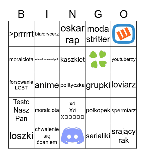 Bingo Raka Bingo Card