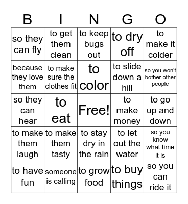 why Bingo Card