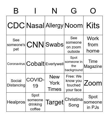 EverlyFriday Bingo Card