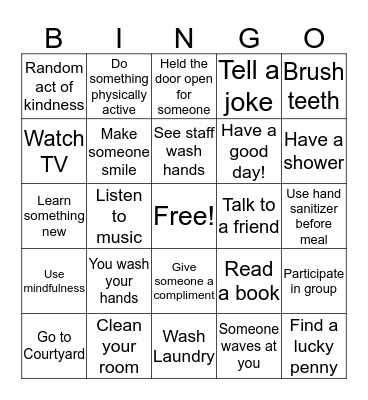 DAILY BINGO CHALLENGE Bingo Card