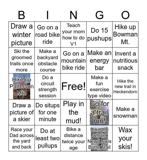 Spring Fun Bingo! Bingo Card