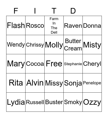 The Finally Bingo Card