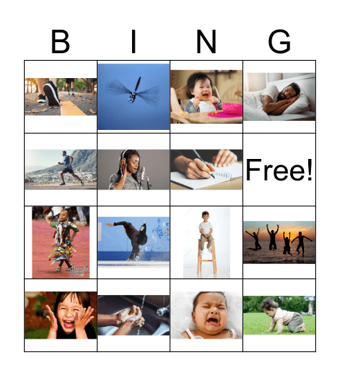 Actions BINGO Card