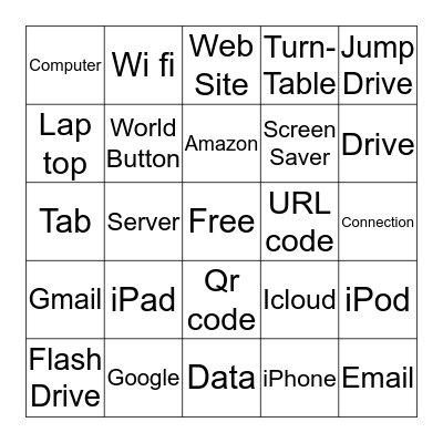 iPad class Bingo Card