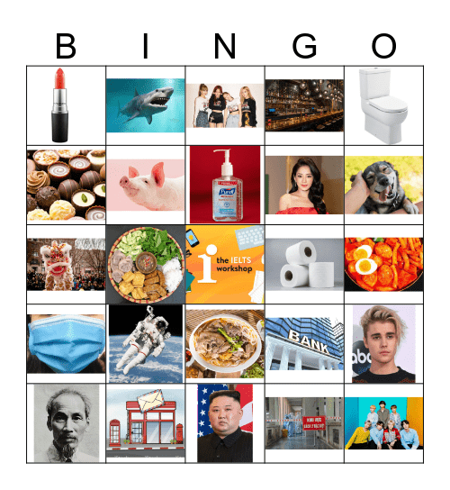 Relative Clause Bingo Card