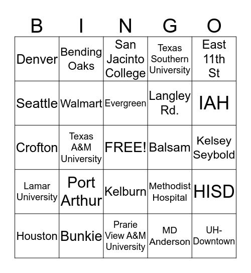 Atkins Family Bingo Card