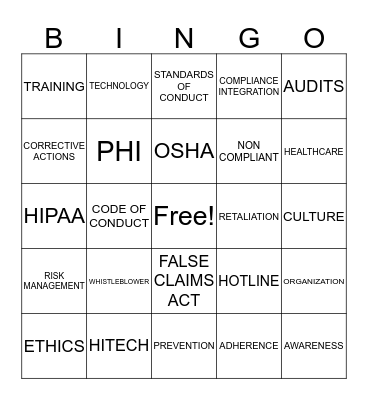 TWISTED BINGO Card