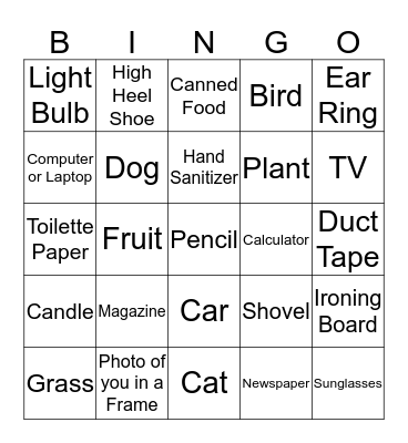 Home Alone! Bingo Card