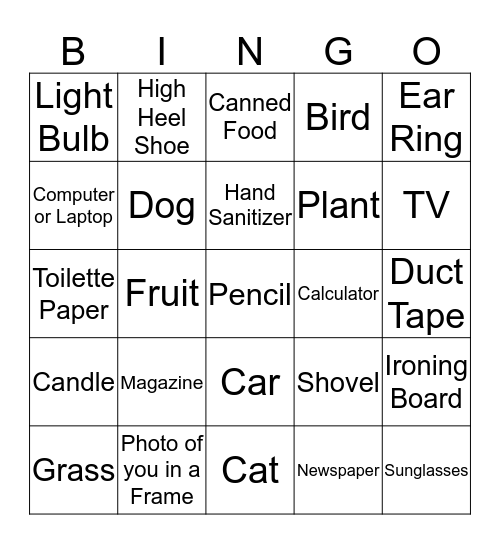 Home Alone! Bingo Card