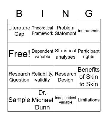 Kangaroo Bingo  Bingo Card