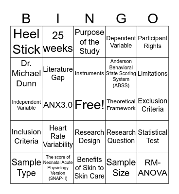 Kangaroo Bingo  Bingo Card