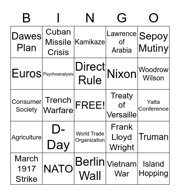 Semester 2 BINGO Card
