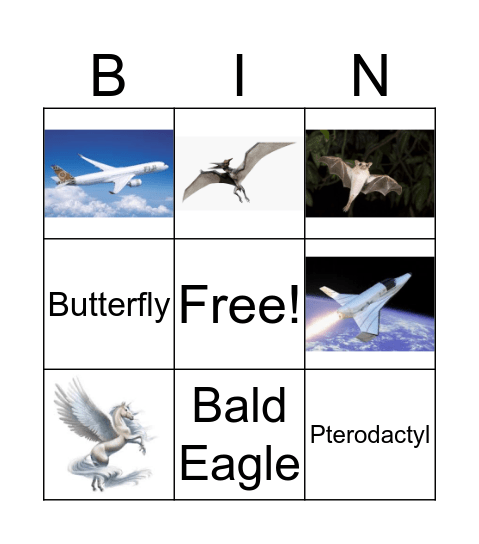 Wing Bingo Card