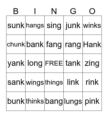 Welded Sounds Bingo Card