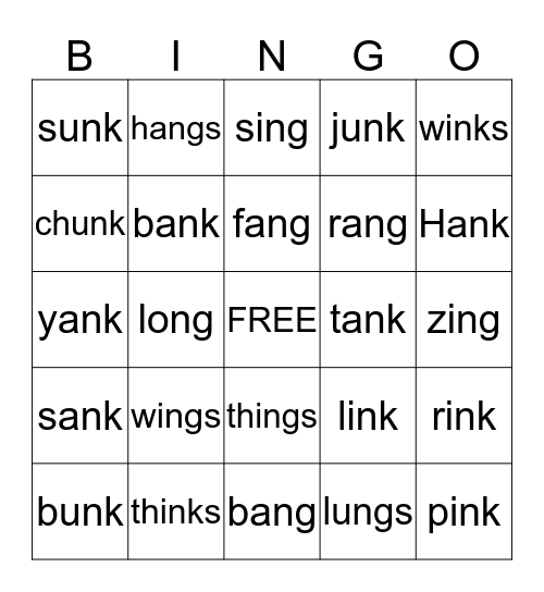 Welded Sounds Bingo Card