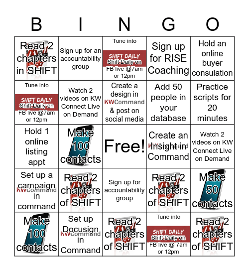 KW Central 75- Quarantine BINGO Card