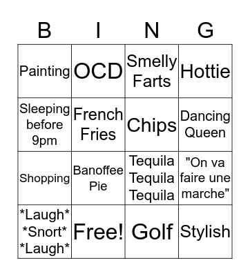 Youya Bingo Card
