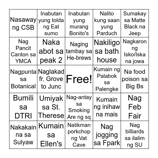 El(Bingo) Bingo Card