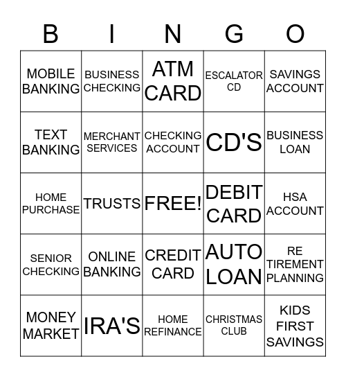 PRODUCT CHALLENGE Bingo Card