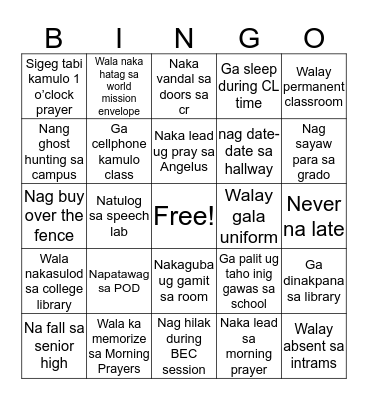 Bingo Card