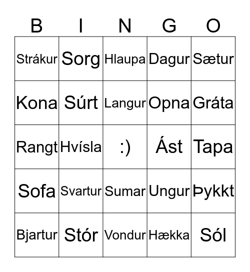 Andheiti BINGÓ Bingo Card
