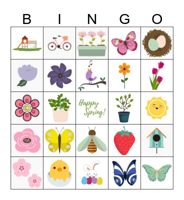 Spring Bingo Card