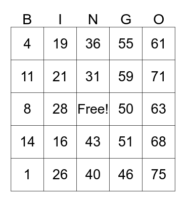 BEJEWELED SNAKE PIT BINGO Card