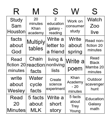 Drake Bellan Bingo Card