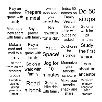 COVID-19 Bingo Card  Bingo Card