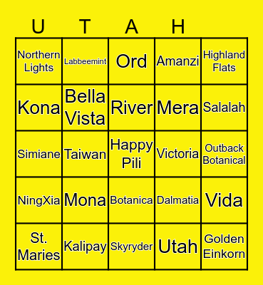 CEREAL OILER BINGO (Farm Edition) Bingo Card