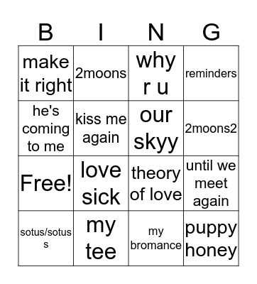 thai bls bingo Card