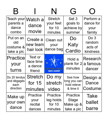 CSDA BINGO Card