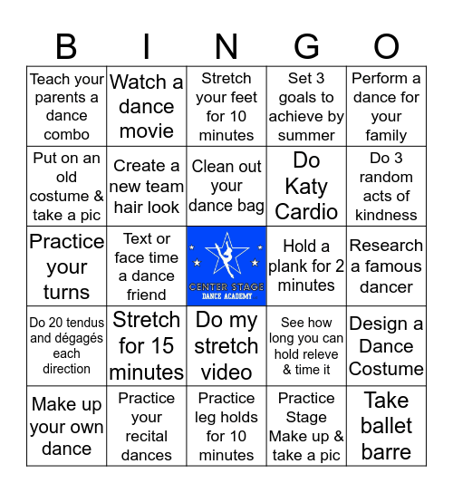 CSDA BINGO Card