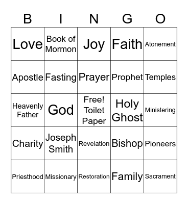 April 2020 Conference Bingo Card