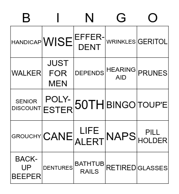 HAPPY 50TH BIRTHDAY STEVE Bingo Card