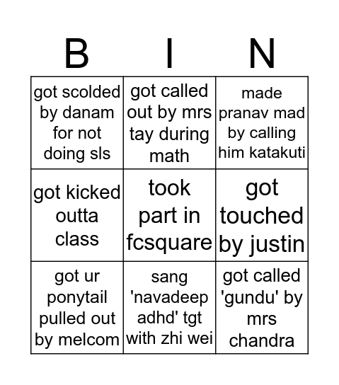 6-2 2019 Bingo Card