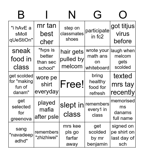 6-2 / 2k19 Bingo Card