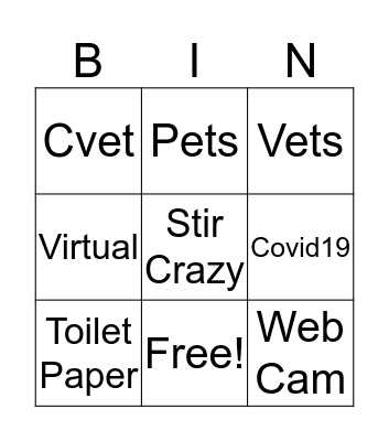 Cvet Bingo Card