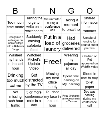 RIS TGIF! BINGO Card