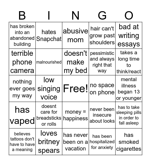 are you me? part XIII Bingo Card