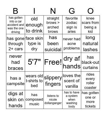 are you me? part XIV Bingo Card