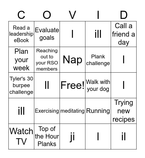 How are you spending your stay at home? Bingo Card