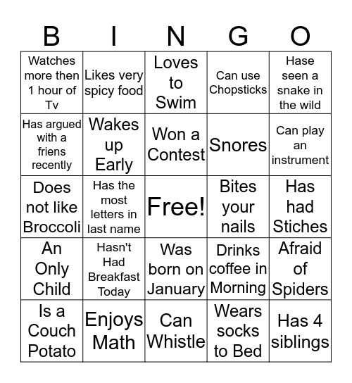 Premier Estates Bingo Card