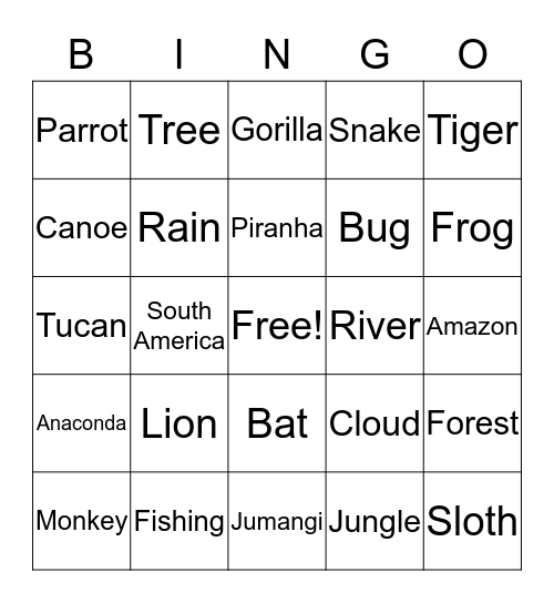 BINGO Card