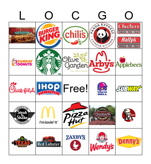 Local Foodies Project Play LOCGO Bingo Card