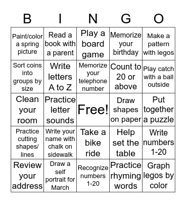 Spectacular Seahorses Bingo Card