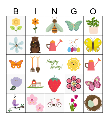 Spring BINGO Card