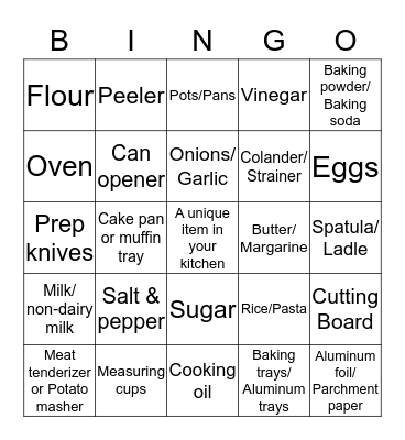 How prepared is your kitchen for the zombie apocalypse Bingo Card