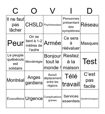 Conférence mardi Bingo Card